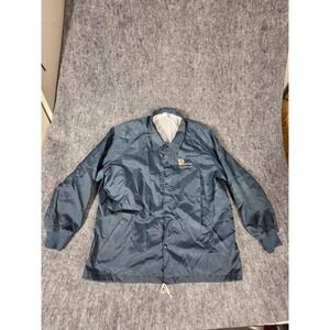 Vintage WestArk Coaches Jacket Mens 2XL Navy Blue Windbreaker Made in USA 80s